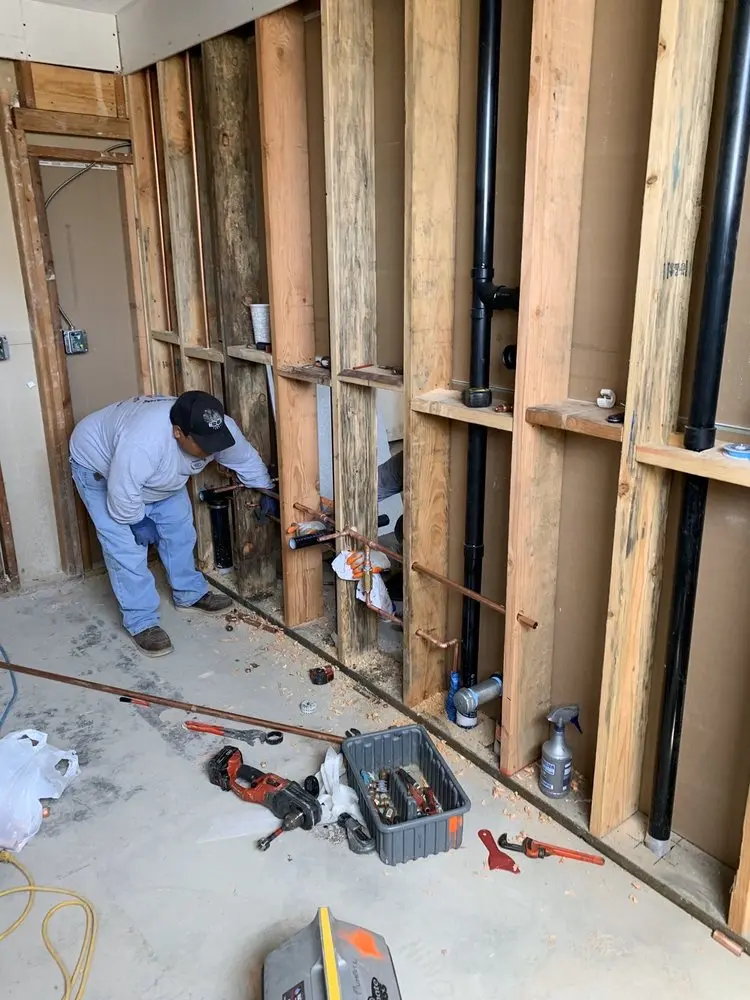 Commercial rough-in plumbing for Water Heater Replacement in Lakeville